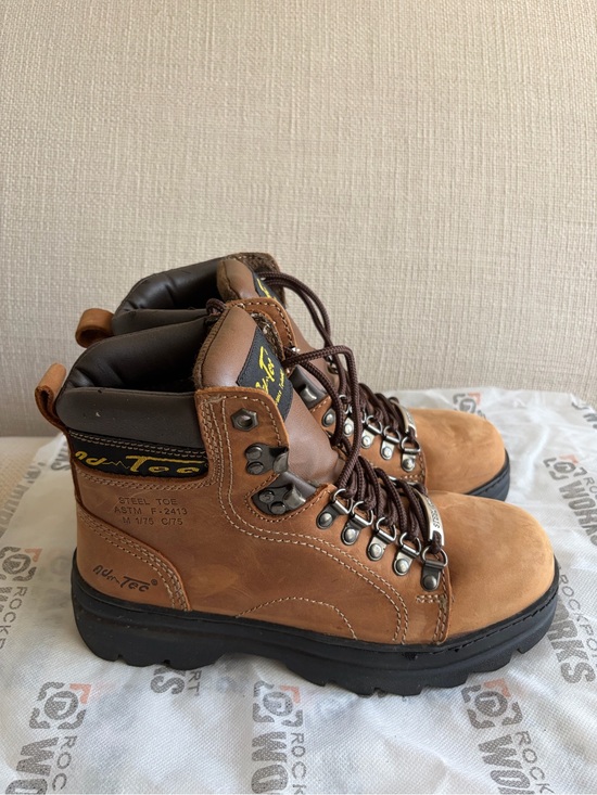 Rockport WORKS Shoes - Women’s Brown Steel-Toe Work Boots